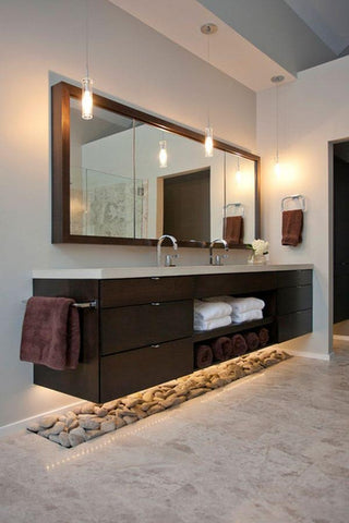 Floating bathroom vanity