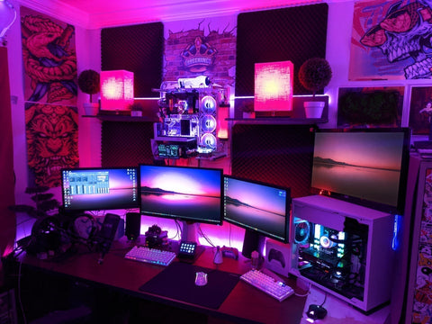RGB Purple PC Build  Gaming room setup, Custom pc, Computer setup