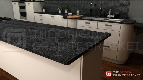 Updated natural stone countertops