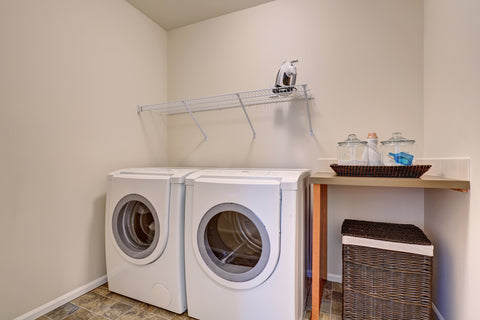 laundry room with wire rack ad counter space