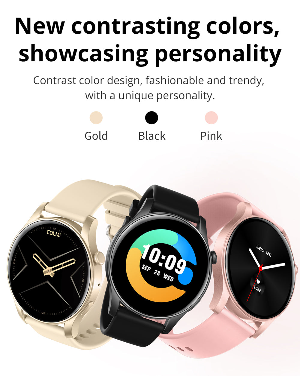 Smartwatch | AMOLED Smart Watch with Bluetooth Calls & Health Fitness Tracking for Apple & Samsung - Men & Women