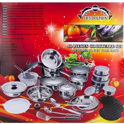 Image result for 40 pcs dolphin cookware