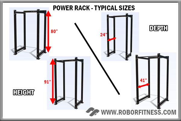 Power rack Size Options Height and Depth