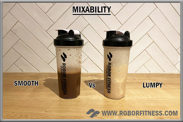 Mixability of different protein powders