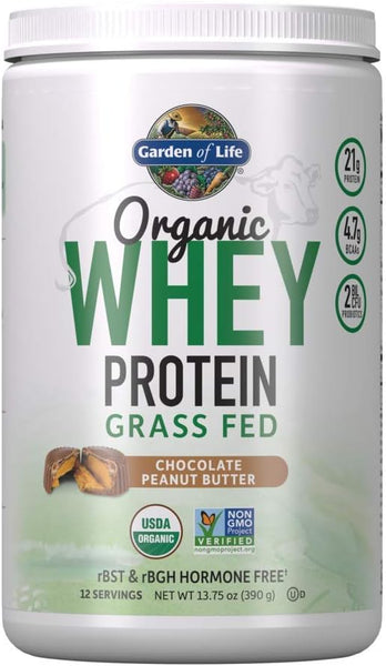 Garden of life grass fed whey protein powder - organic