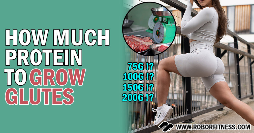 How much protein to grow glutes blog post header image