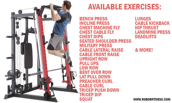Marcy SM-4033 Available exercises