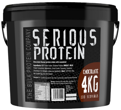 Serious protein: Chocolate protein powder