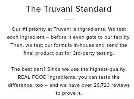 The Truvani Standard
