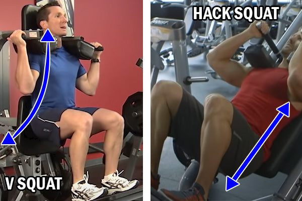 V Squat vs Hack Squat Bar Path