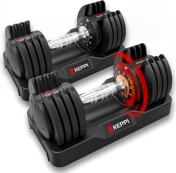 Adjustable dumbbells for home workout