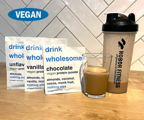 Chocolate vegan protein powder mixability test