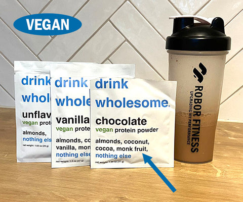 Vegan protein powder sweeteners used