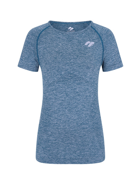 Infinite Seamless T-Shirt - Prussian Blue | Women's Gym T-Shirt ...
