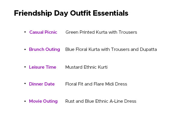 friendship day outfit essentials