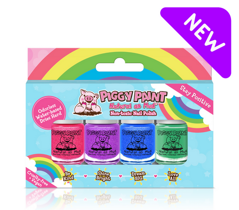 Piggy Paint Nail Polish Set - Rainbow 4 Polish Box Set | Beyond Polish