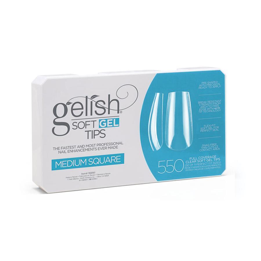 Harmony Gelish - Soft Gel Tips - Medium Square 550CT
