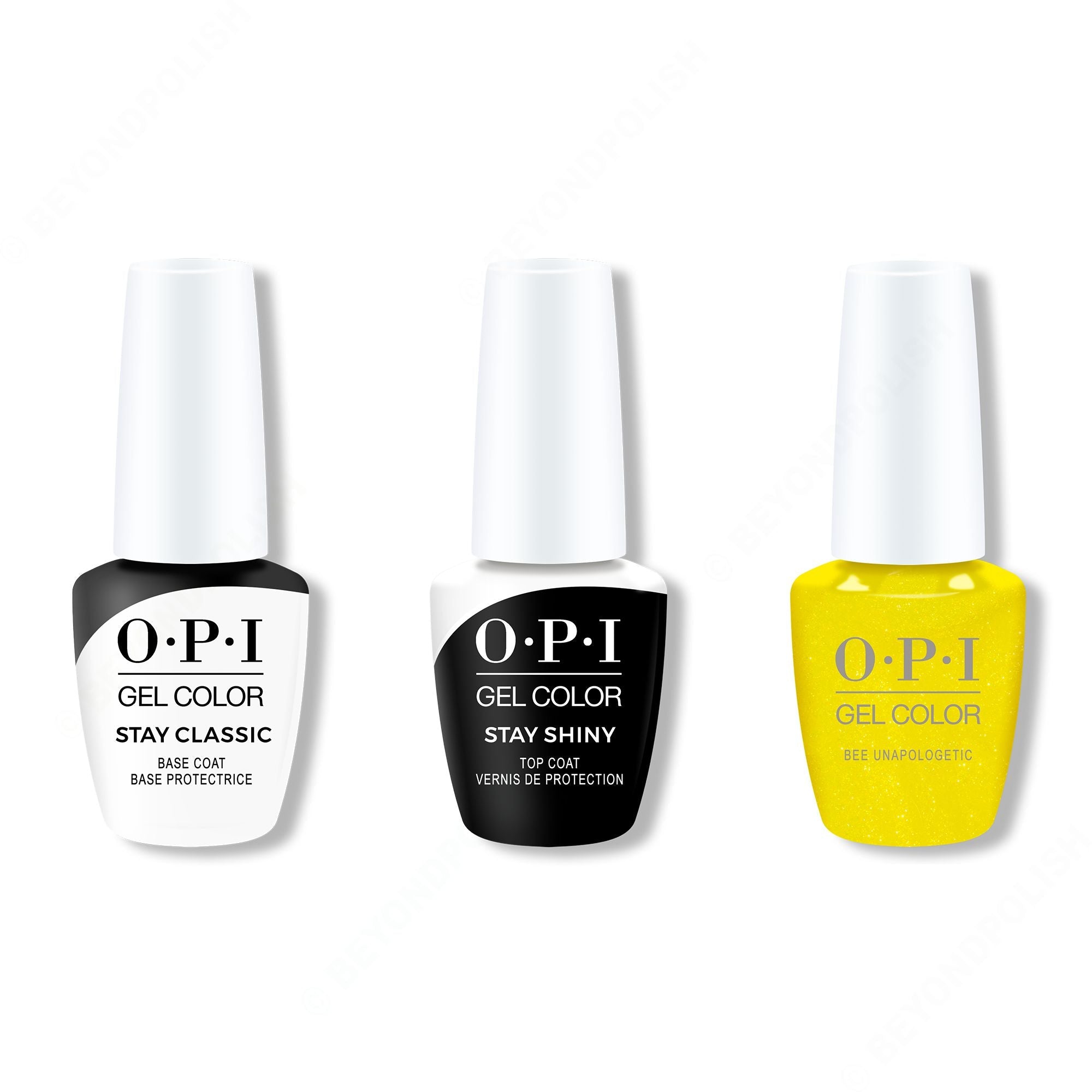 OPI - Gel Color Combo - Stay Classic Base, Shiny Top & Bee Unapologetic