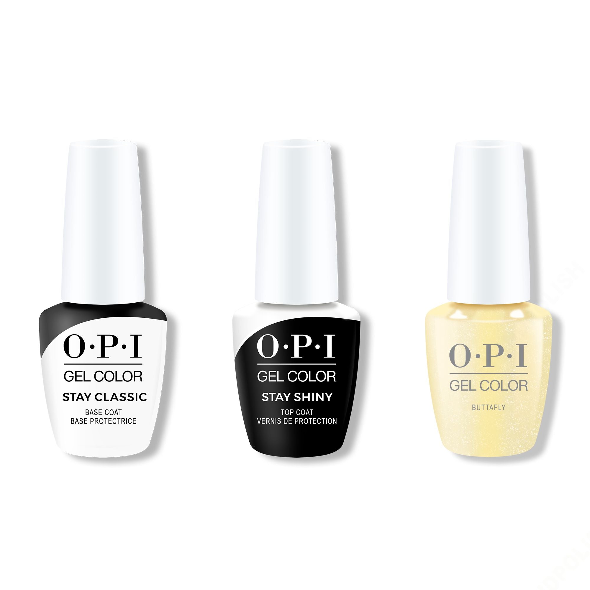 OPI - Gel Color Combo - Stay Classic Base, Shiny Top & Buttafly