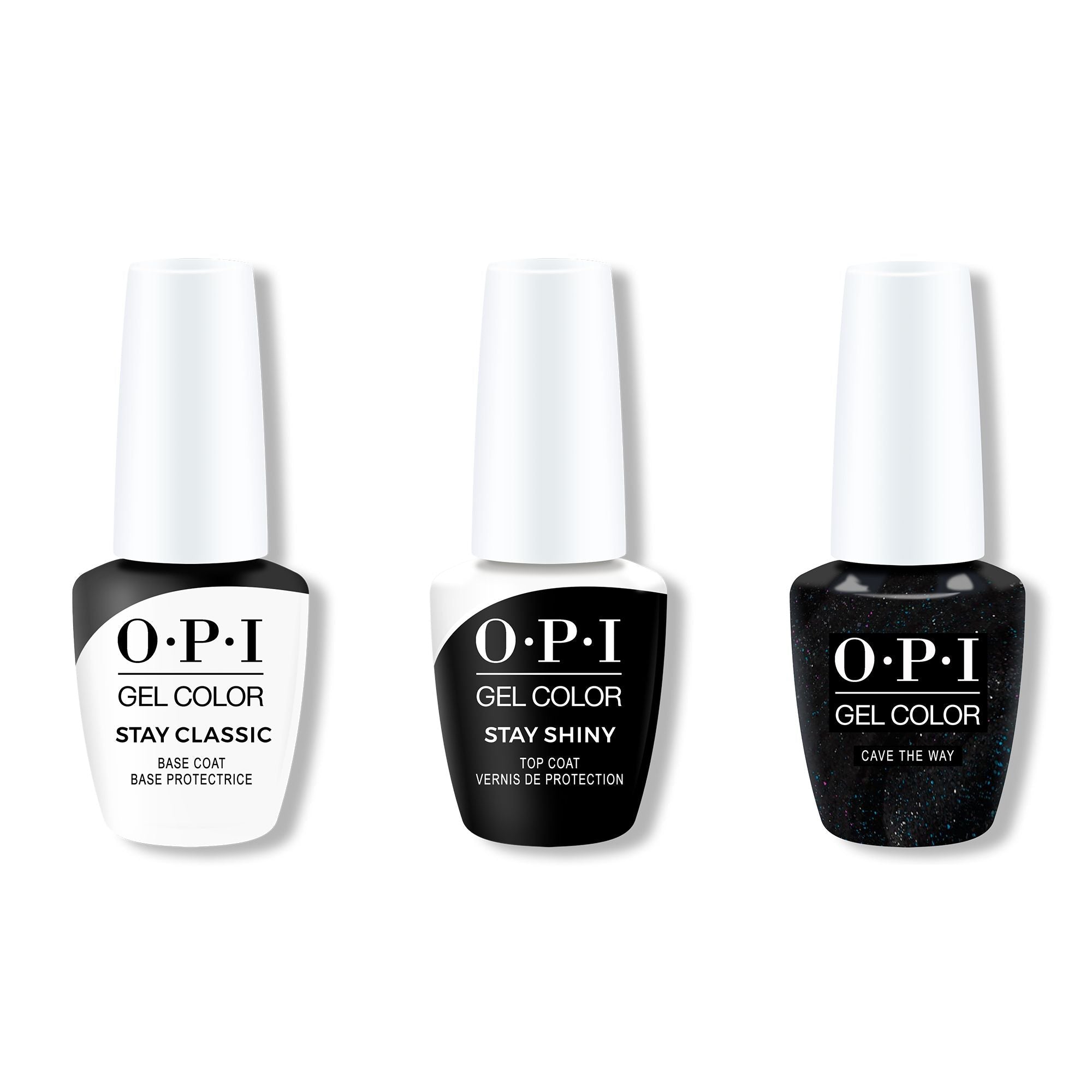 OPI - Gel Color Combo - Stay Classic Base, Shiny Top & Cave The Way