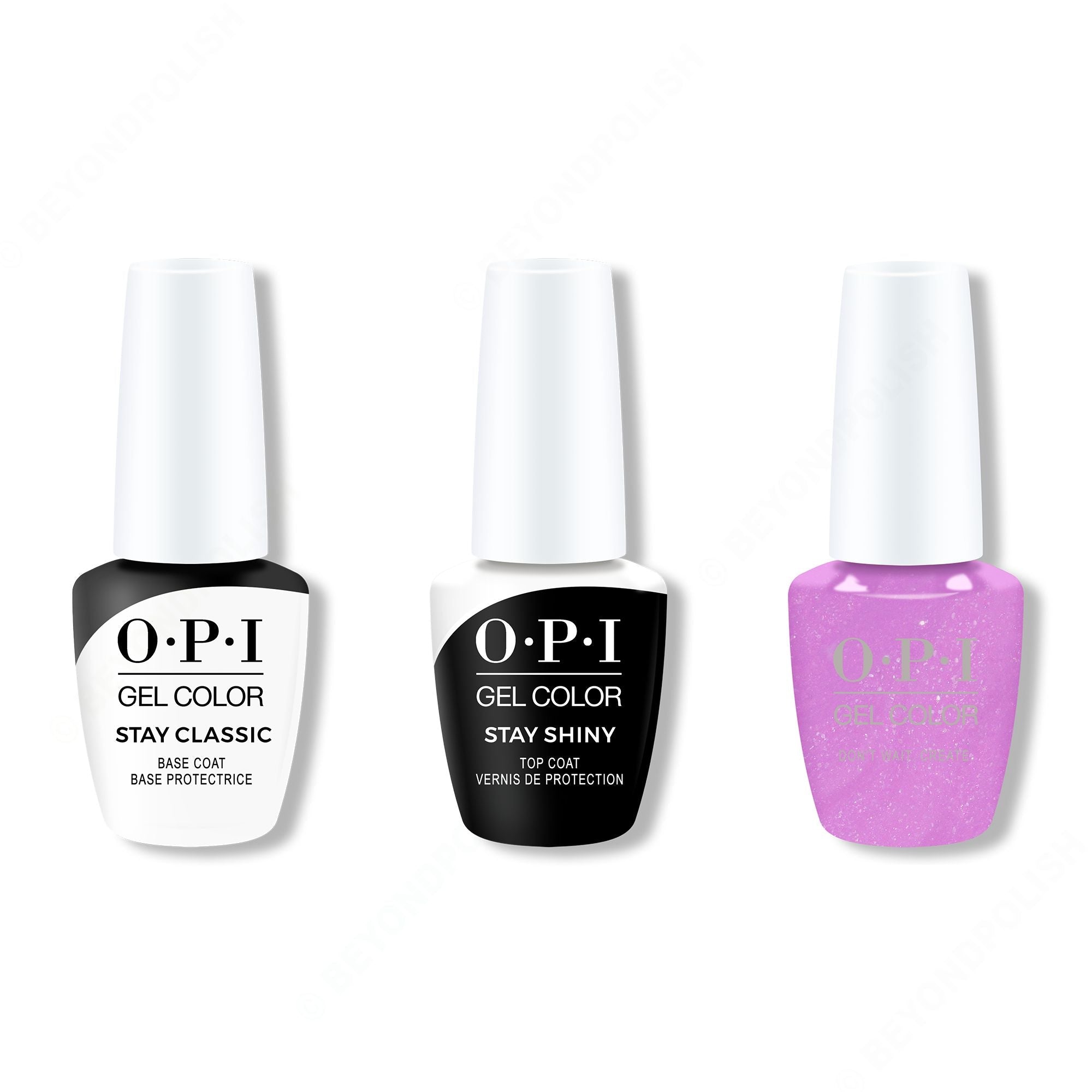 OPI - Gel Color Combo - Stay Classic Base, Shiny Top & Don't Wait. Create.