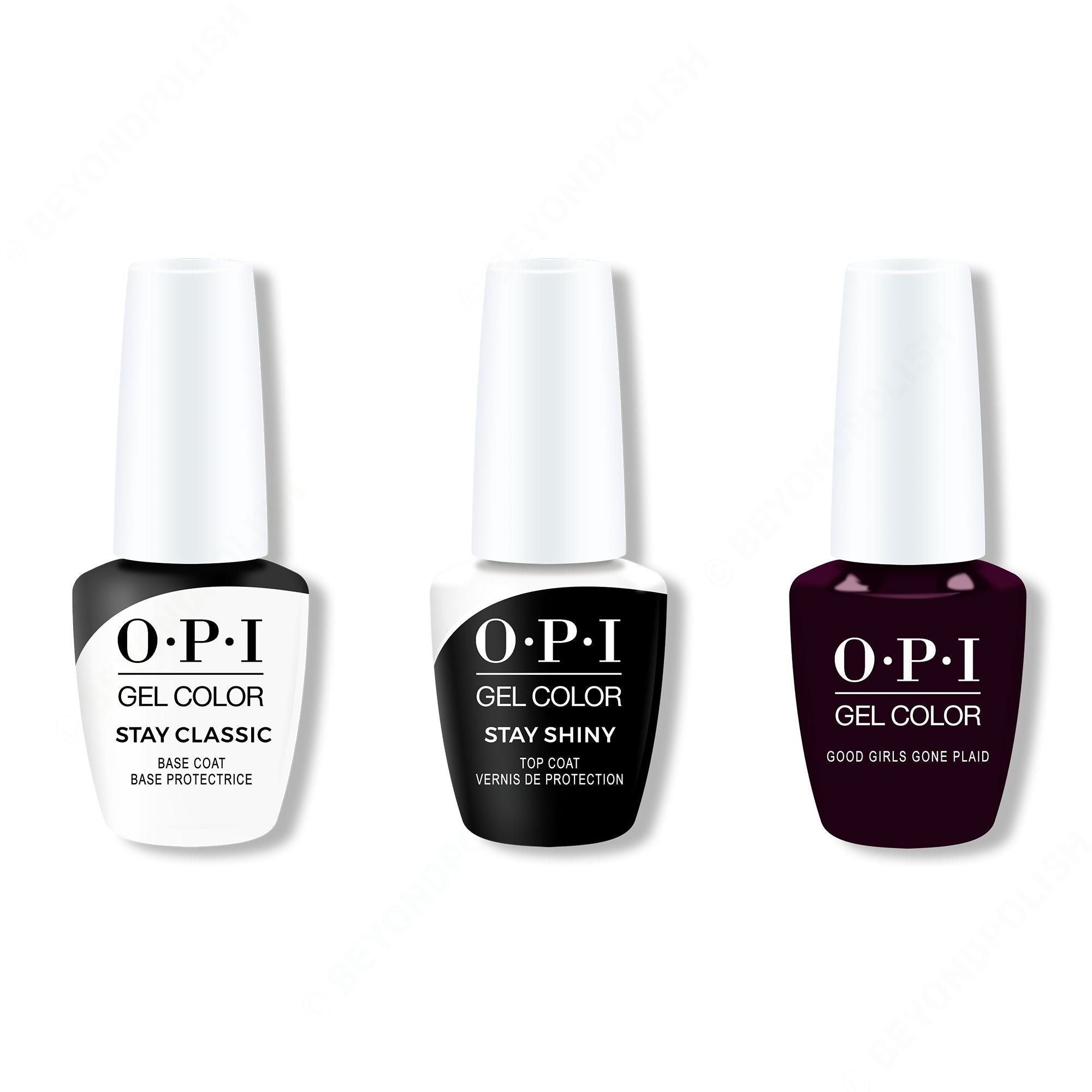 OPI - Gel Color Combo - Stay Classic Base, Shiny Top & Good Girls Gone Plaid