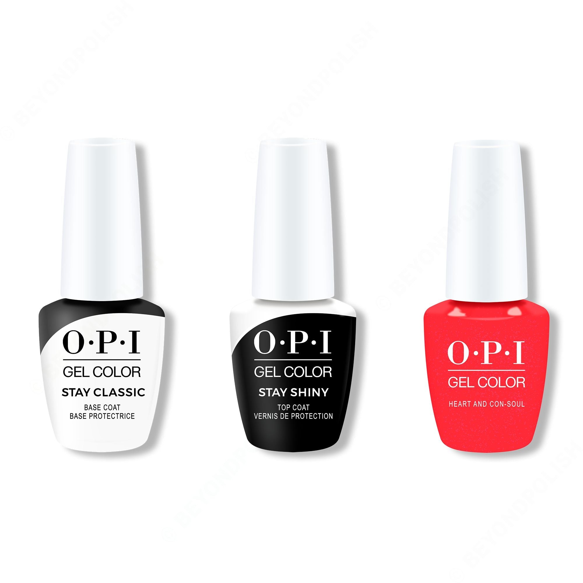 OPI - Gel Color Combo - Stay Classic Base, Shiny Top & Heart and Con-soul
