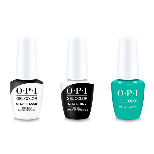 OPI - Gel Color Combo - Stay Classic Base, Shiny Top & I'm Yacht Leaving