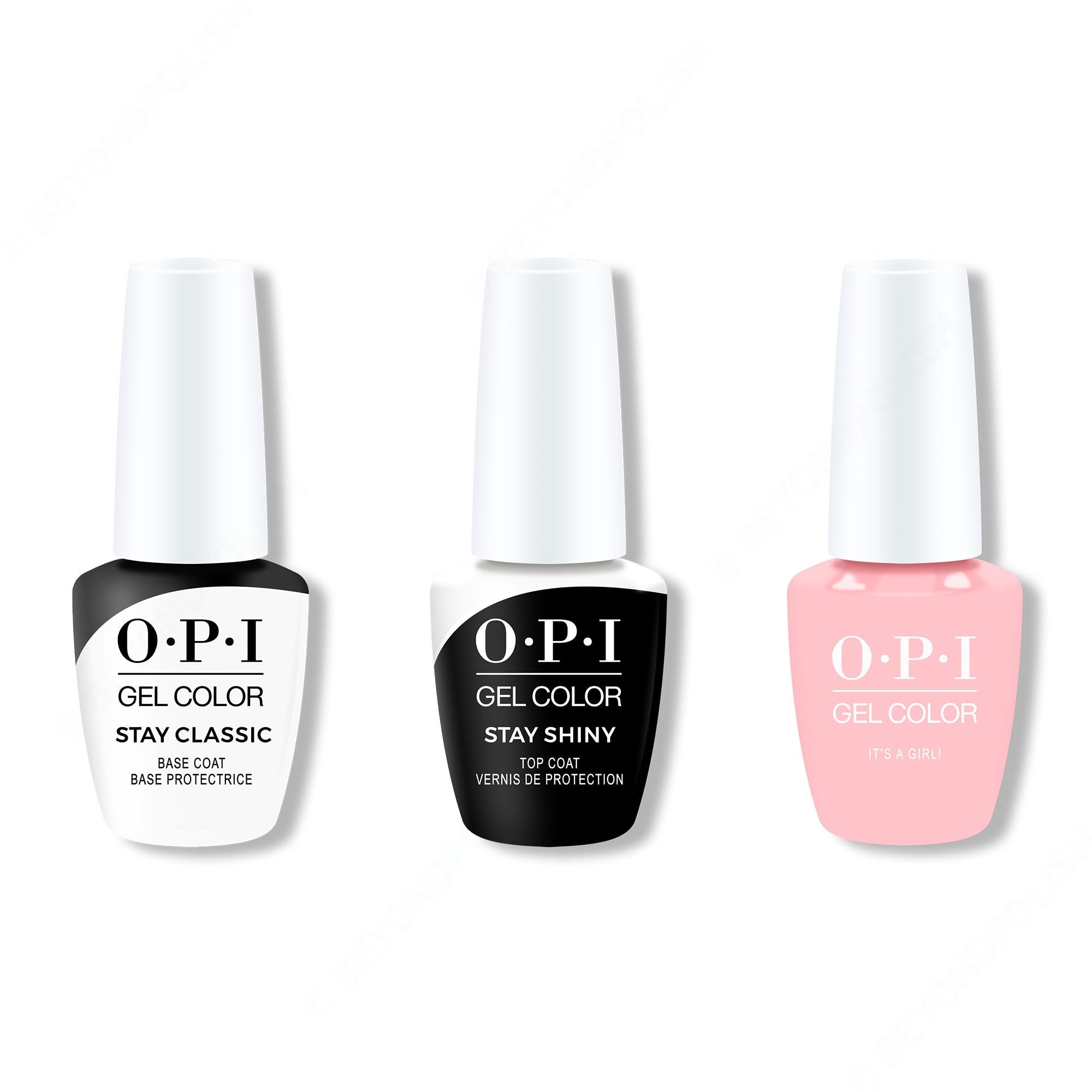 OPI - Gel Color Combo - Stay Classic Base, Shiny Top & It's A Girl!