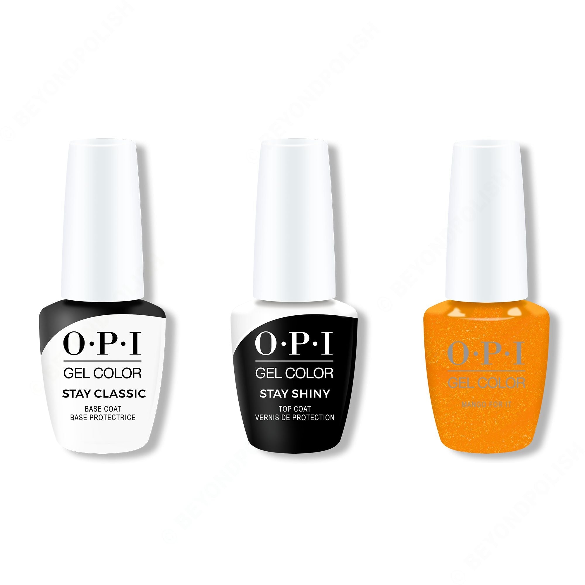 OPI - Gel Color Combo - Stay Classic Base, Shiny Top & Mango for It