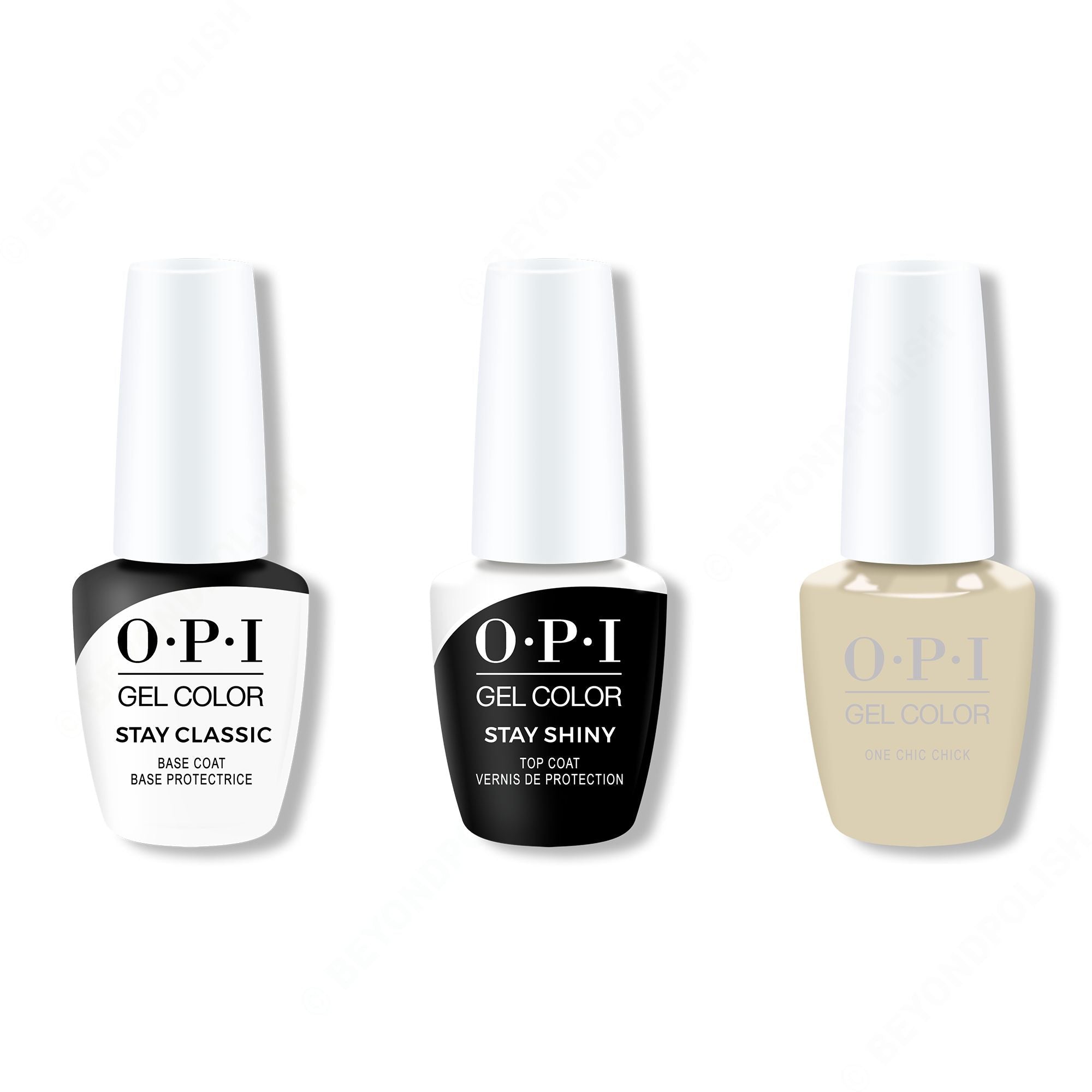 OPI - Gel Color Combo - Stay Classic Base, Shiny Top & One Chic Chick