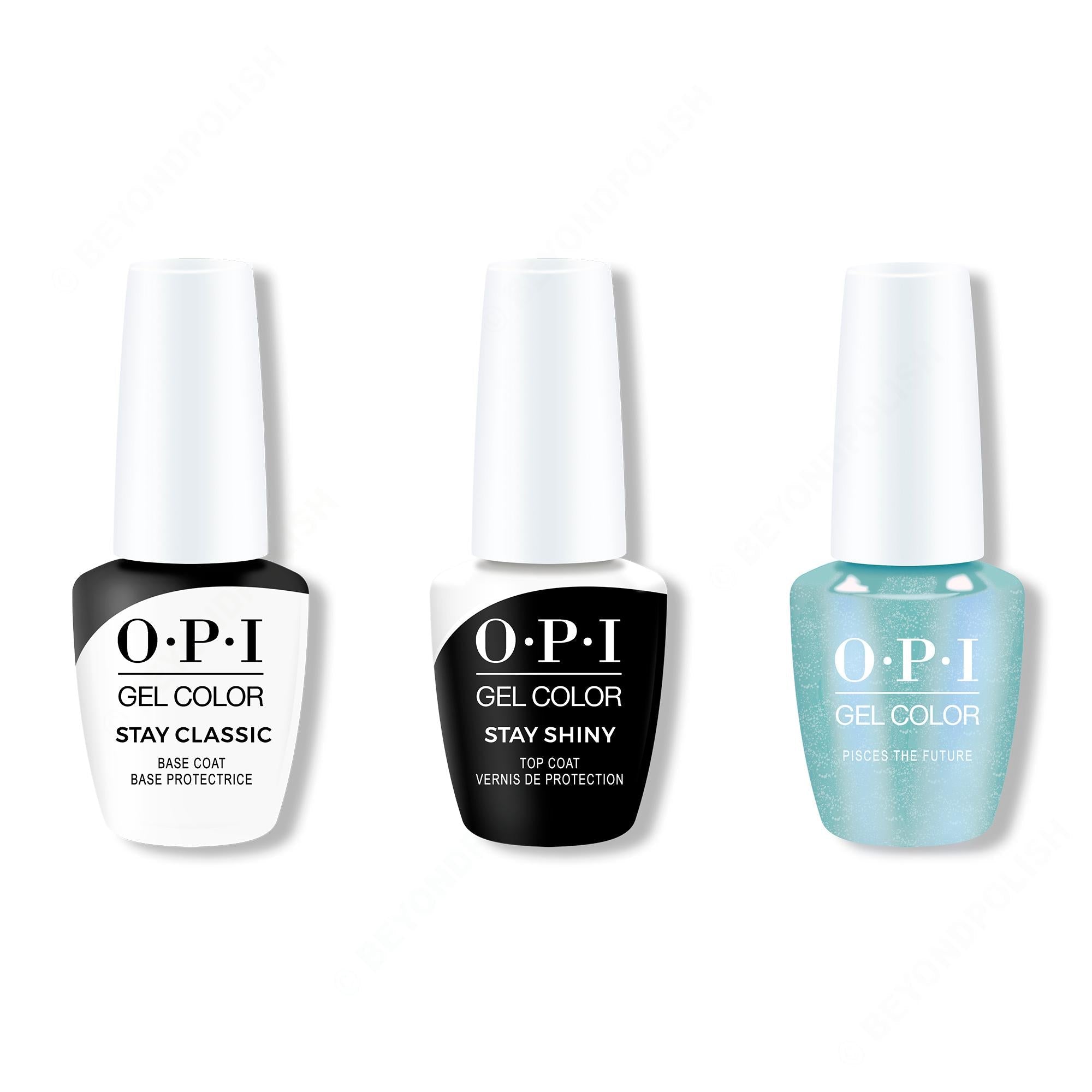 OPI - Gel Color Combo - Stay Classic Base, Shiny Top & Pisces The Future