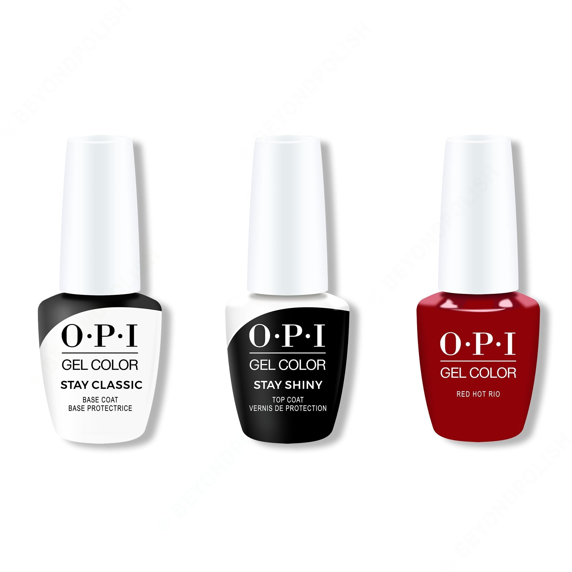 OPI - Gel Color Combo - Stay Classic Base, Shiny Top & Red Hot Rio