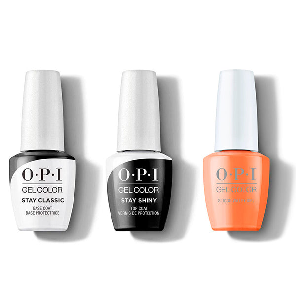 OPI - Gel Color Combo - Stay Classic Base, Shiny Top & Silicon Valley Girl