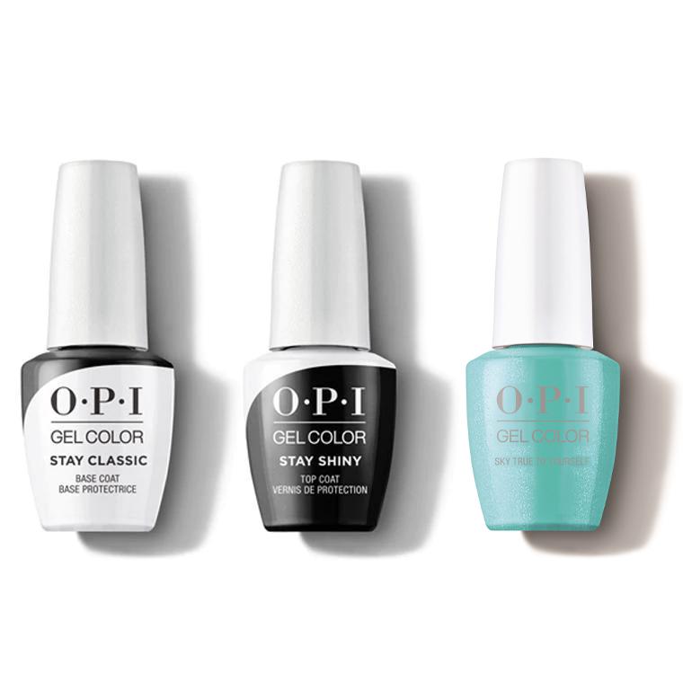 OPI - Gel Color Combo - Stay Classic Base, Shiny Top & Sky True to Yourself