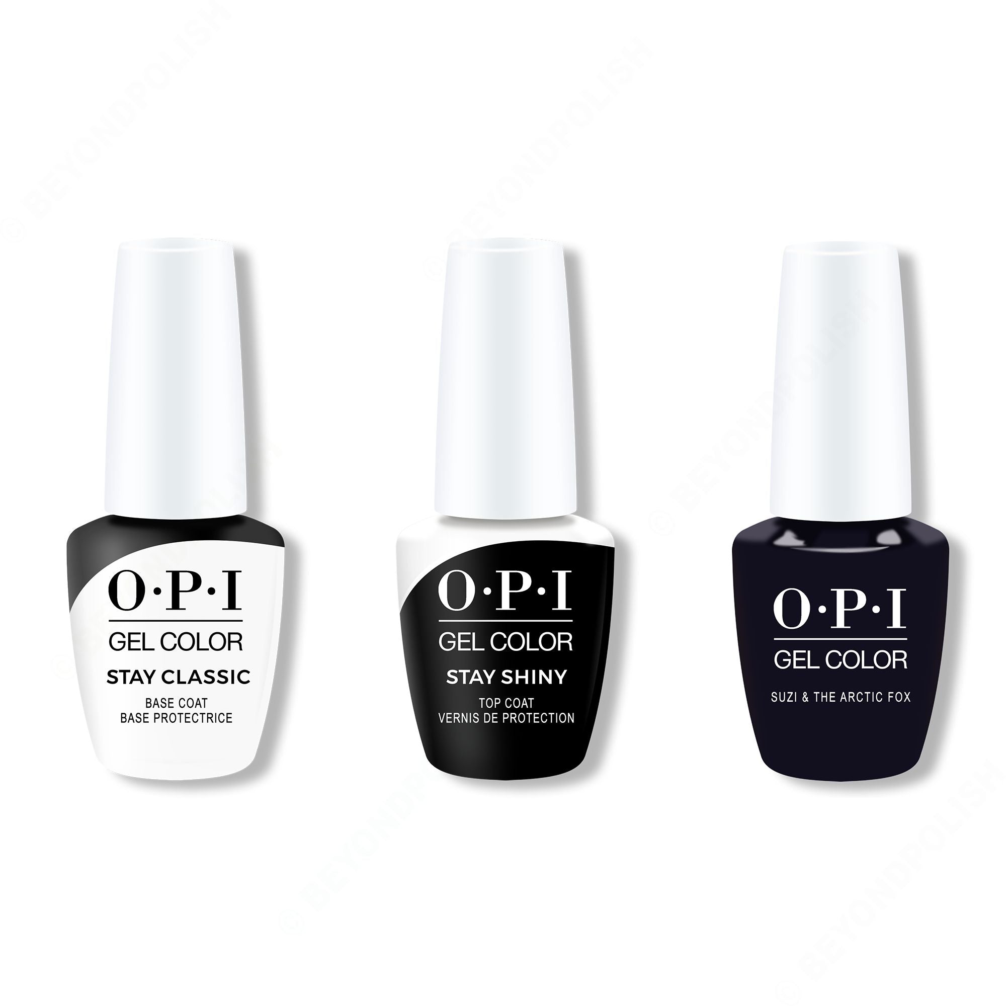 OPI - Gel Color Combo - Stay Classic Base, Shiny Top & Suzi & the Arctic Fox