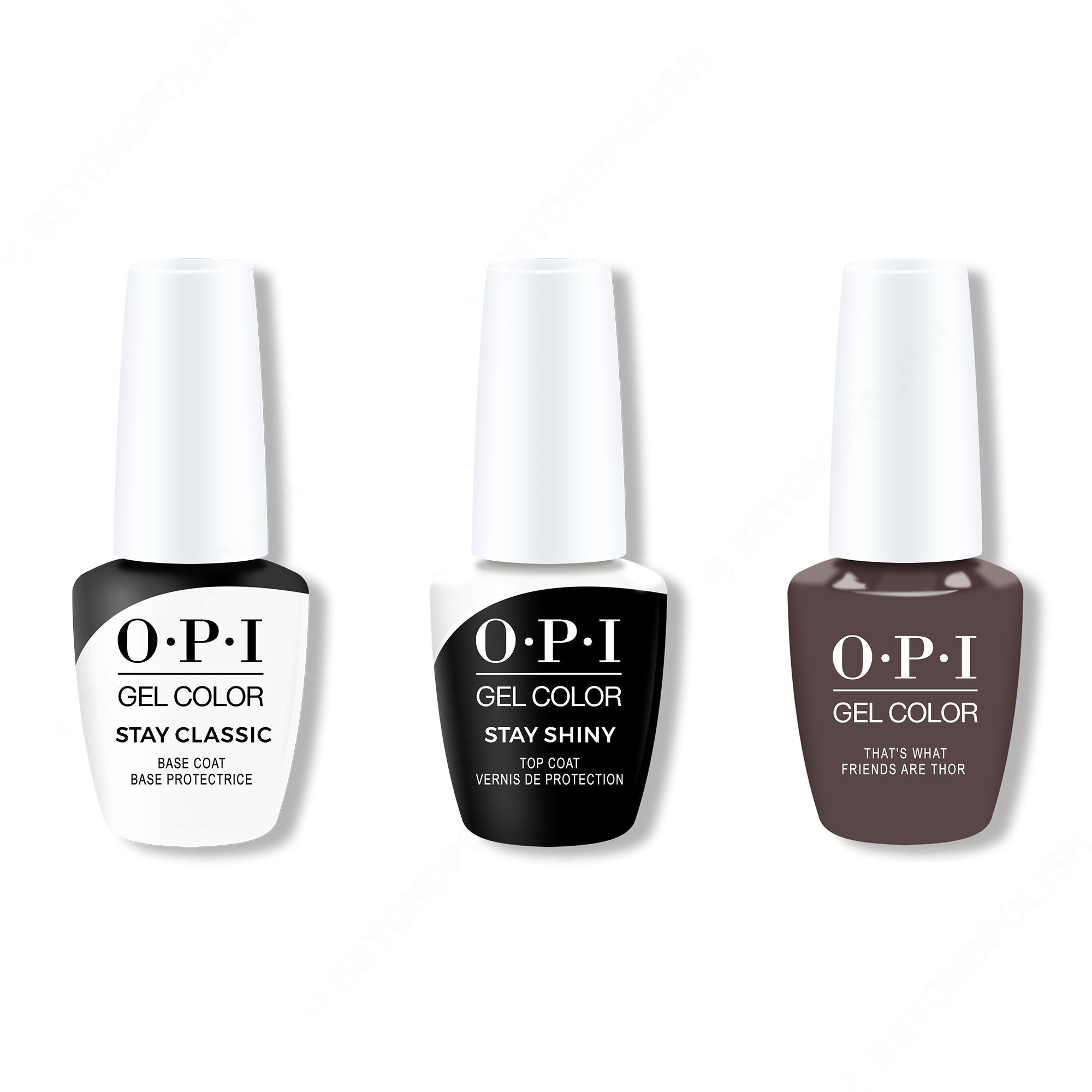 OPI - Gel Color Combo - Stay Classic Base, Shiny Top & Thats What Friends Are Thor