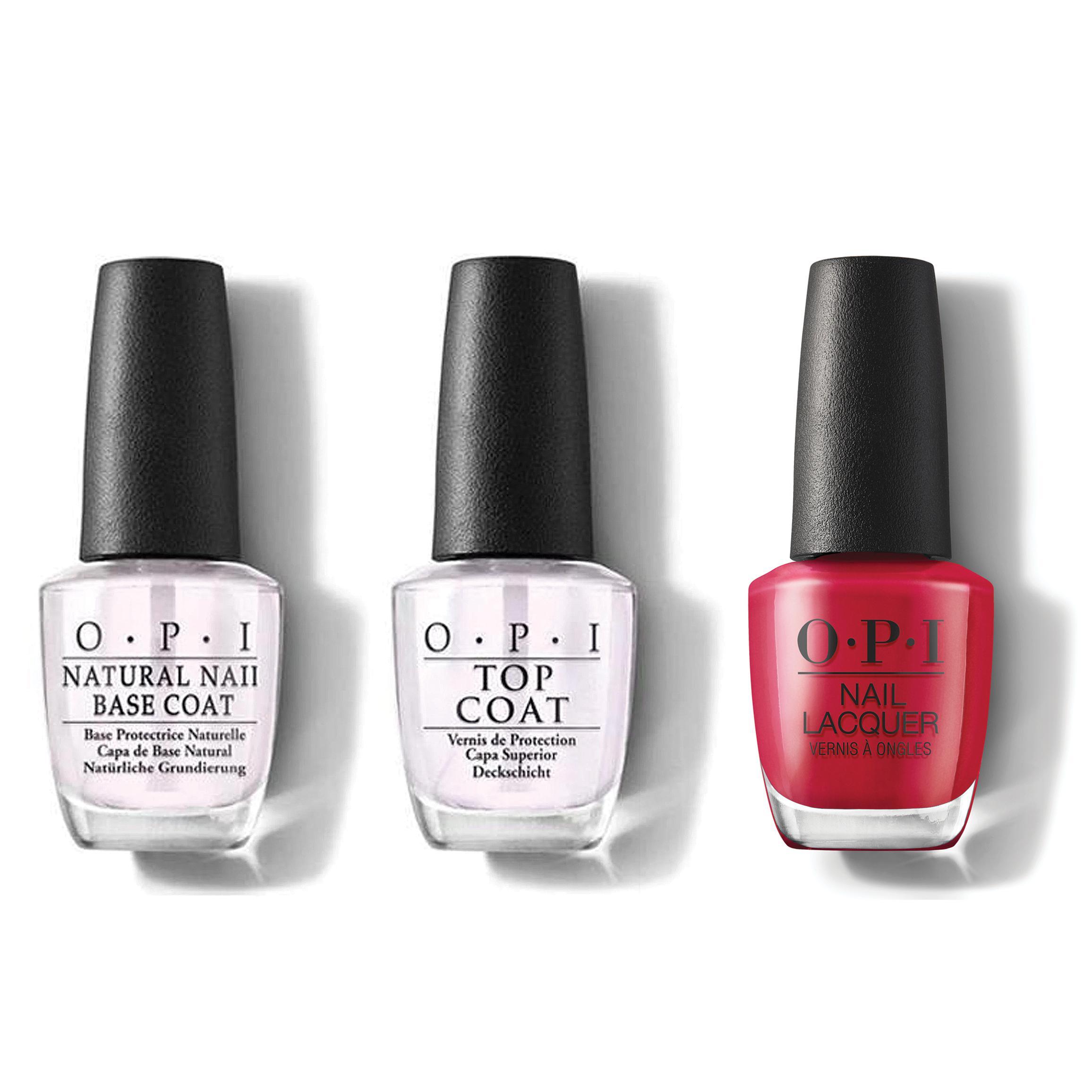 OPI - Nail Lacquer Combo - Base, Top & Art Walk in Suzi's Shoes