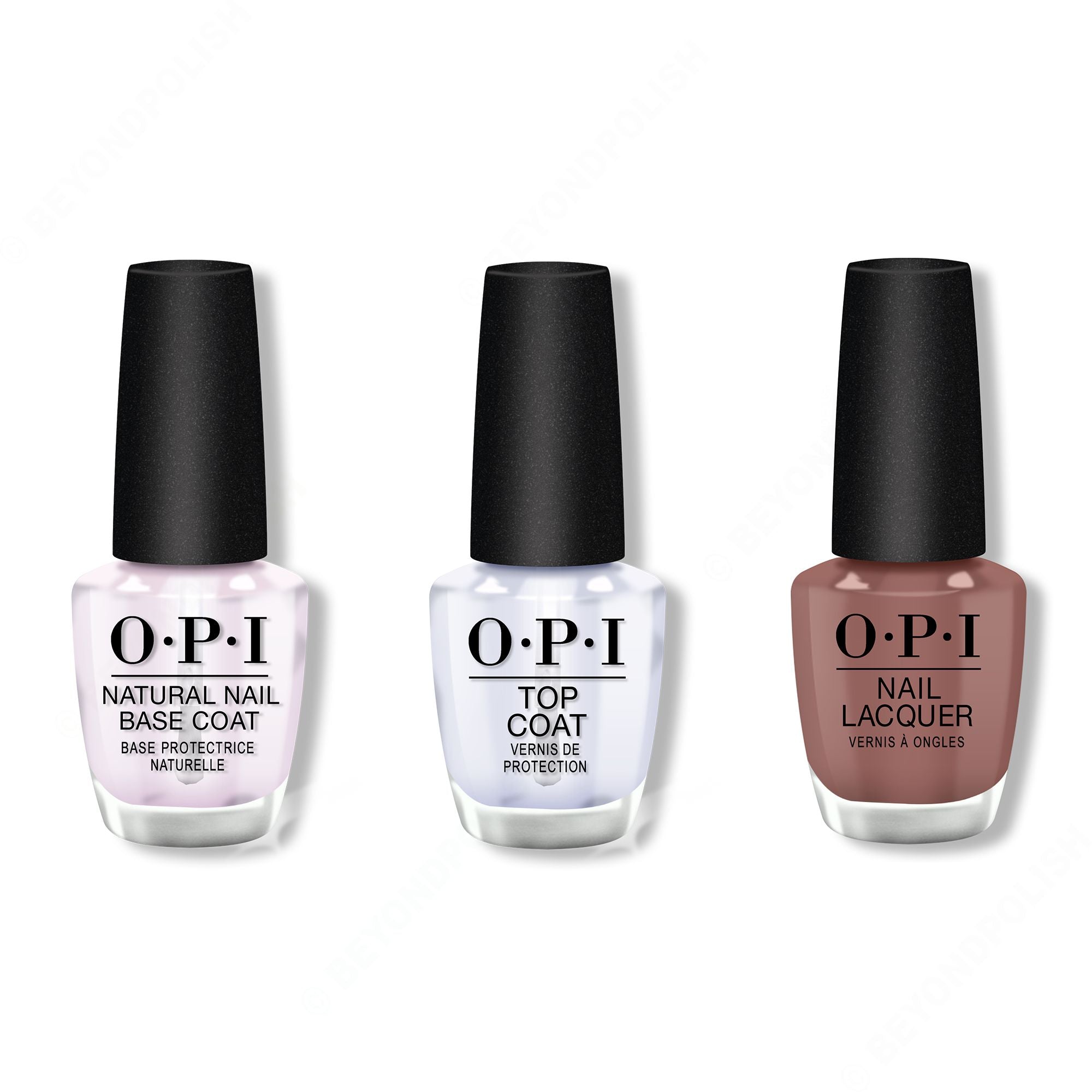 OPI - Nail Lacquer Combo - Base, Top & Espresso Your Inner Self