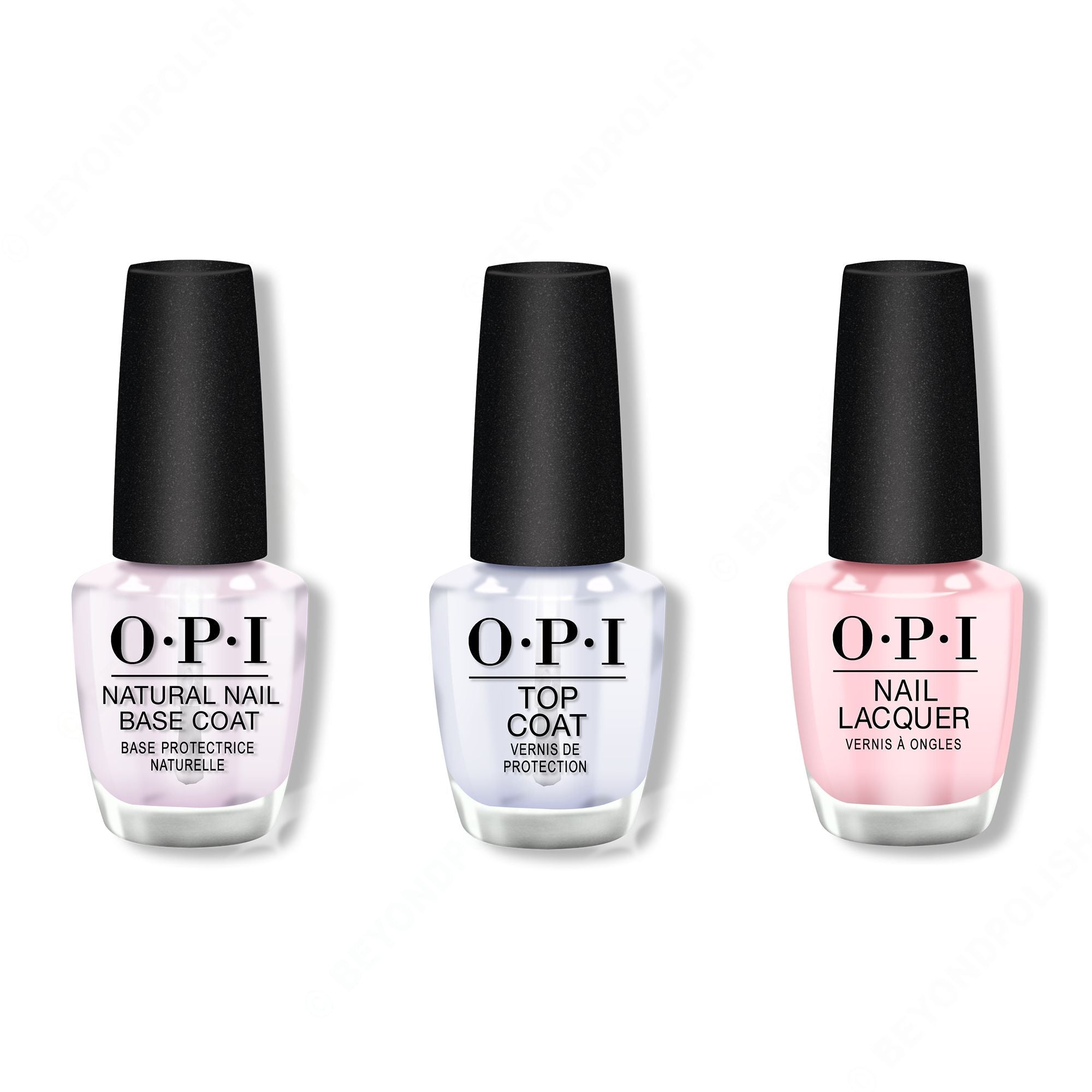 OPI - Nail Lacquer Combo - Base, Top & It's A Girl 0.5 oz - #NLH39