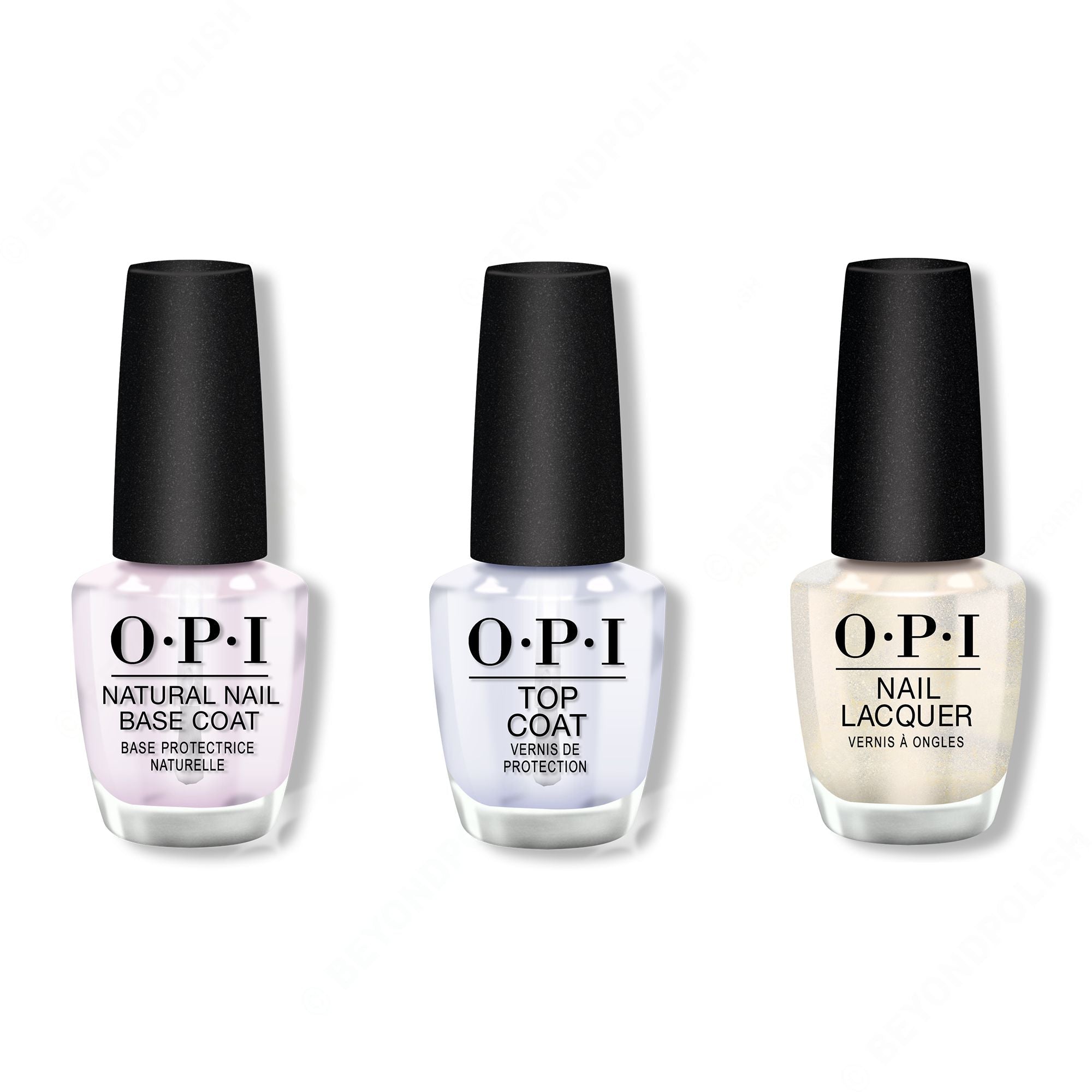 OPI - Nail Lacquer Combo - Base, Top & Snow Holding Back
