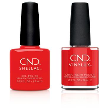 CND Shellac & Vinylux - Poppy Fields