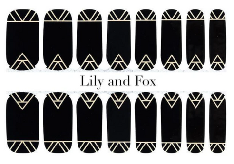 Lily and Fox Nail Wrap - Midnight Conspiracy