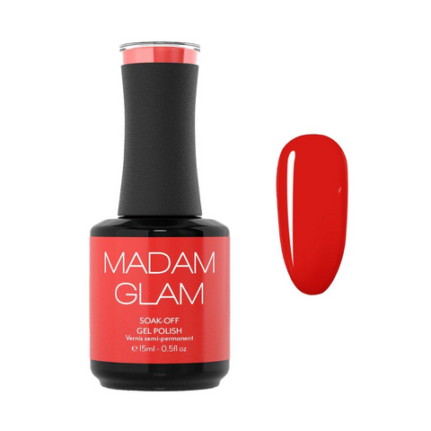 Madam Glam Gel Polish - True Fire Brick Red