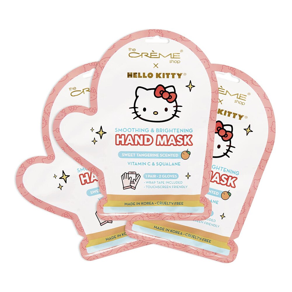 The Creme Shop X Hello Kitty - Smoothing & Brightening Hand Mask - Sweet Tangerine Scented