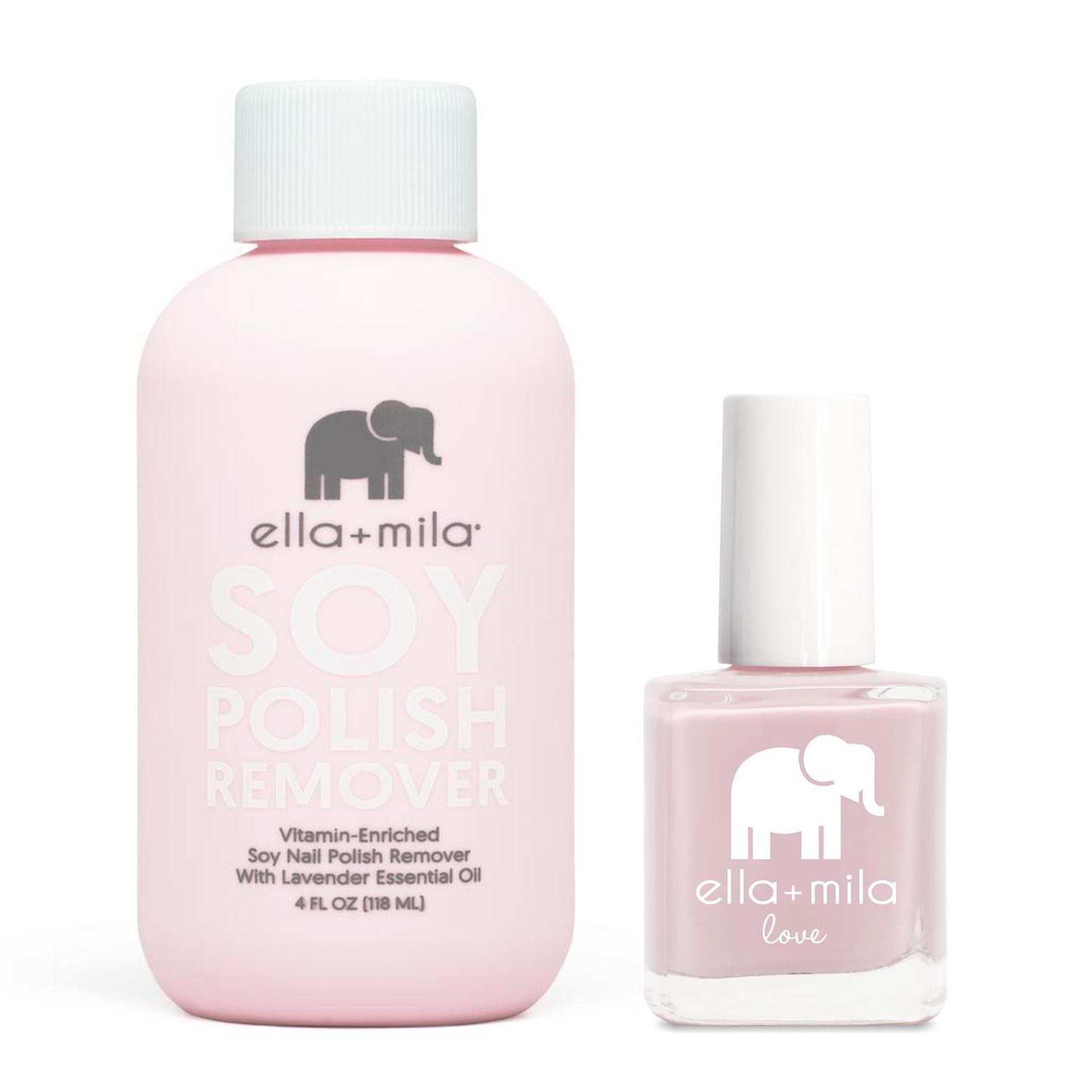 ella+mila - Soy Polish Remover & Honeymoon Bliss - .45oz