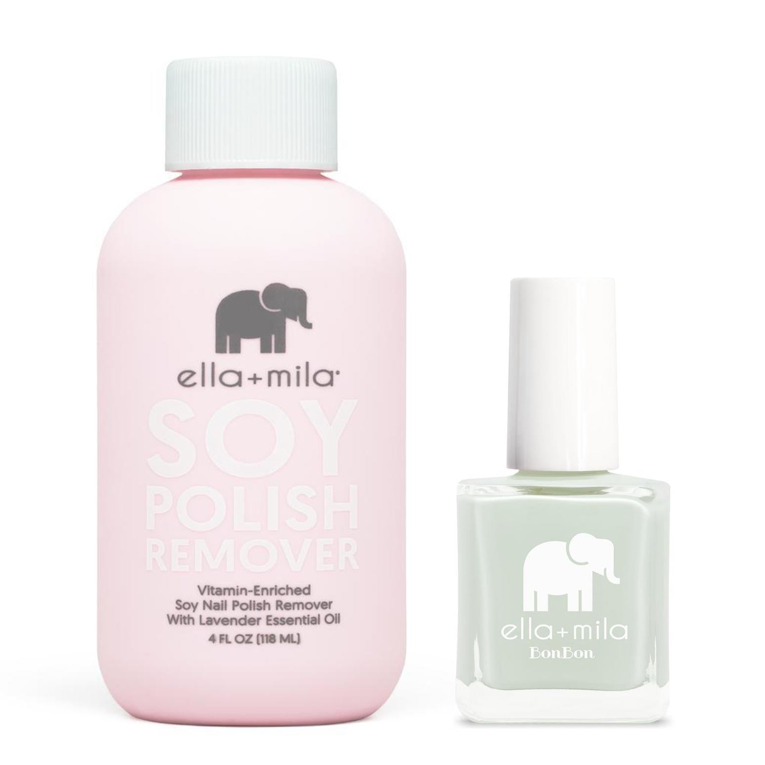 ella+mila - Soy Polish Remover & Pistache - .45oz