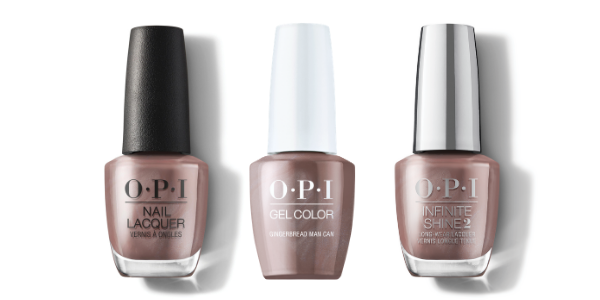 OPI Nail Lacquer, GelColor & Infinite Shine - Gingerbread Man Can
