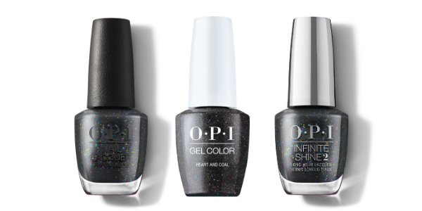 OPI Nail Lacquer, GelColor & Infinite Shine - Heart And Coal