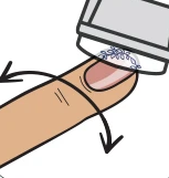 Step 4: Place design onto the nail.